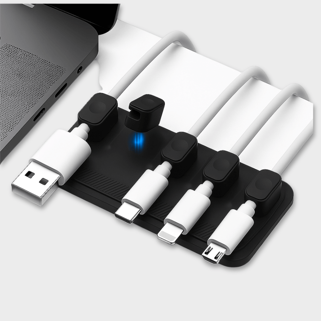 Magnetic cable holder puck